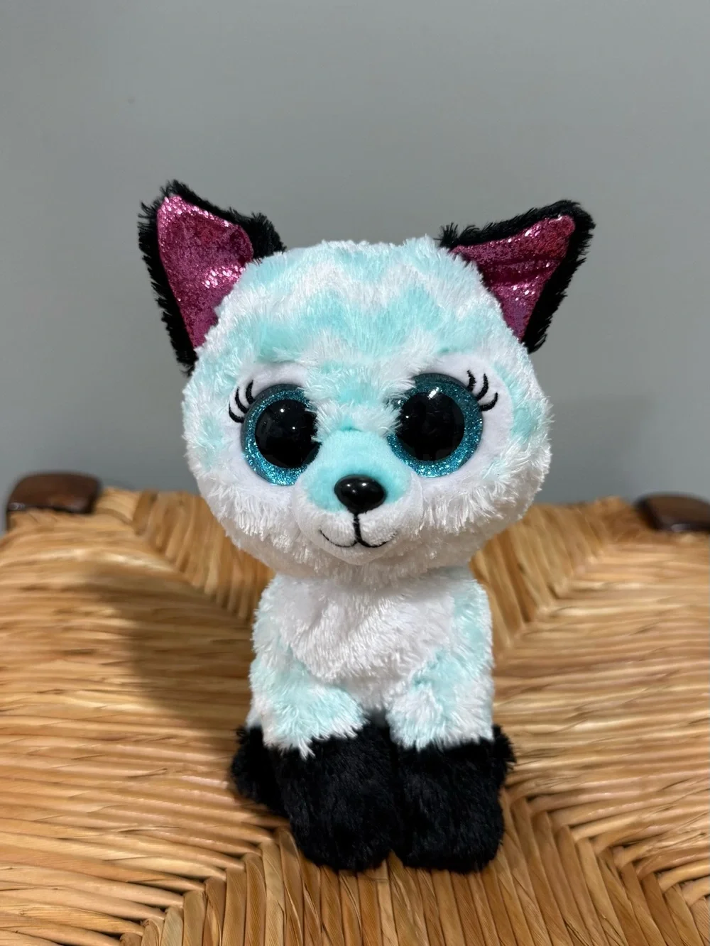 Ty Plush Small Pet Set - Teal, White, Black, Brown, Gold, Pink, Purple